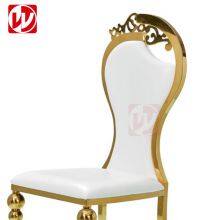 Modern Restaurant Furniture Hotel Luxury Wedding Chair Rose Gold Stainless Steel Banquet Chairs thumbnail-5