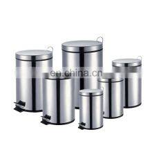 30L Large and Durable Stainless Steel Foot Pedal Bin for Lobby Trash Can thumbnail-2