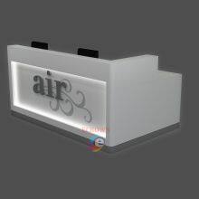 Salon Shop Design Wood and Metal Iron Display Shelf thumbnail-4