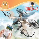 Hot item rc drone radio control toy professional quadcopter with HD camera and FPV H9D-4