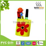 3D flower pvc pen holder, pen holder wholesale
