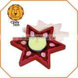 DIY Wooden Craft Tealight Holder Star Set of 3 for Kids thumbnail-2
