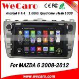 Wecaro in Dash 2 Din Touch Screen Android 4.4.4 Car Gps Navigation Multimedia System for Mazda 6 Car Radio cd Mp3 Usb 2008 -2012 thumbnail-1