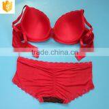 Cheap Price Hot Colorful Sexy Lace Plus Size Bra Set thumbnail-2