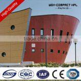 Outdoor Phenolic Compact Laminate Hpl Wall Cladding