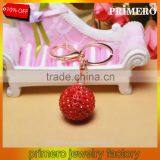 3D Alloy Metal Luxury Car Crystal Rhinestone Ball Keyring Keychain Wholesale