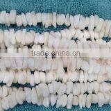 Natural Gemstone Nugget White Coral With Centre Drill thumbnail-2