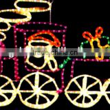2013 hot selling colorful rope light train with normal rope light