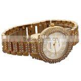 Women's Gold-Tone Stainless Steel Band Fashion Watch Quartz Analog Wristwatches thumbnail-3