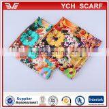 Digital Print Custom Desgin 100% Cotton Square Scarf thumbnail-3