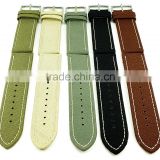 Superior Style Genuine Leather Lining Canvas Watch Straps