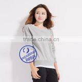 Custom Women's Long Sleeve Crewneck Sweatshirts With Chest Pocket thumbnail-5