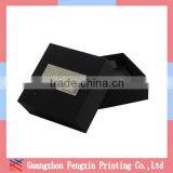 Custom Matt Black Decorative Cardboard Drawer Packaging Gift Box With Puller thumbnail-3