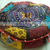 Cotton Patchwork Cushion Covers Puffs Ottoman-14