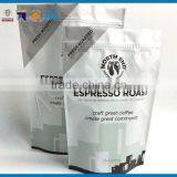 Hot Seal White Aluminum Foil Zip-lock Stand up Pouch With Logo Printing for Food Packaging Supplier's Choice