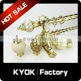 KYOK New Design Polished Brass Curtain Rods ,length 6m Curtain Pole thumbnail-2