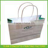 Custom printed logo cheap kraft paper bag heat seal