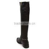 Shoe Factory Sell Fashion Women Half Wellington Boots Wholesale thumbnail-4