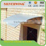 Front Door Clear Plastic Canopy Rain Protection for Single Door Awning Canopy