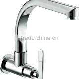 Factory Supplier, in Wall Single Cold Kitchen Stopcock, Single Cold Tap,single Handle Kitchen Faucet, Brass Long Neck Sink Cock