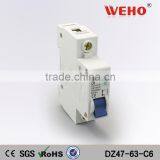 1P/2P/3P/4P 6Amp 63Amp 6KA Mini Circuit Breaker On-off-on Switch