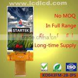 4.3 Inch IPS TFT LCD Matrix With OLED-like Effect, Sunlight Readability and Full Viewing Angle