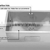 Top Quality Single Handmade Kitchen Sink SUS 304 Undermount Farm Sink With Cupc Certification thumbnail-2