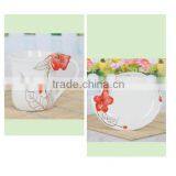Wholesale Porcelain Hibiscus Gold Traced Tea Cups and Saucers Sets thumbnail-4
