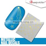 beauty sticker 3D Nail Art Decoration Polish Metallic Nail Sticker Nail Wraps
