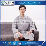 Grey Plaid Men's Sexy Asian Pajamas Sleepwear Producer thumbnail-5
