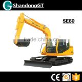 SHANTUI 60HP hydraulic crawler excavator SE60 construction machinery