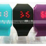 2016 Unisex Soft Silicone Touch Screen Led Watch Colors Silicone Rubber Band Watch thumbnail-1