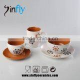 Hot Selling Glaze Ceramic Porcelain Cup and Saucer Wholesale thumbnail-2