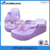 Japan Purple Wedge Bow Flip Flop