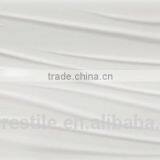 White Color Wave Polished Glazed Ceramics (PMW390032)