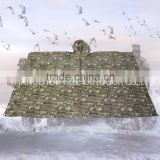 OEM many purposes polyester pongee square military camouflage poncho