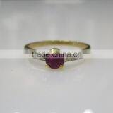 Ruby Diamond Ring In 14K Gold thumbnail-2