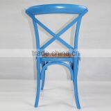 Classic Birch Wood Dining Chairs Cross Back Hotel Dining Chairs thumbnail-5