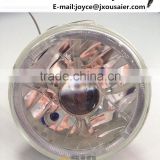 7 inch Round Semi Sealed Beam with Crystal Glass Auto Headlight