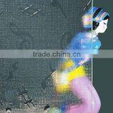 Factory Direct Sale Embossed Glass Bathroom Decoration Glass Sight Glass Partition