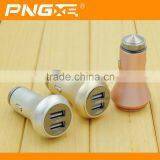 2015 New Arrival Mobile Phone Portable Universal Mini Metal Dual Usb Car Charger thumbnail-1