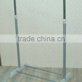 Chrome Single Pole Expandable Cloth Garment Display Rack thumbnail-1