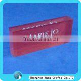 Red Acrylic Sign Block Lucite Sign Block Perspes Sign Block