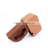 Chinese Factories Wholesale Custom High-grade Leather Watch Box, Brown Abnormity Gift Box thumbnail-3