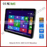 Easy-to-install 22 Inch Mini Wall Mounted TV Vga Cvbs Usb Lcd Led Display Industrial ROHS VGA DVI Digital Signage Monitor Kiosk