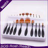 Nylon Bendable Handle Eco-friendly 10pcs Toothbrush Shaped Makeup Brush thumbnail-1