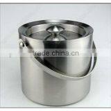 Double Wall Stainless Steel Ice Bucket With Lid thumbnail-1