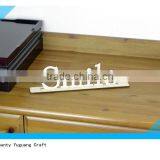 Custom Laser Cut Freestanding Wooden Sign With Base thumbnail-2