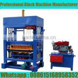 QT4-30 diesel engine block and brick making machine