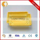 Yellow Disposable Plastic Food Container With Lid